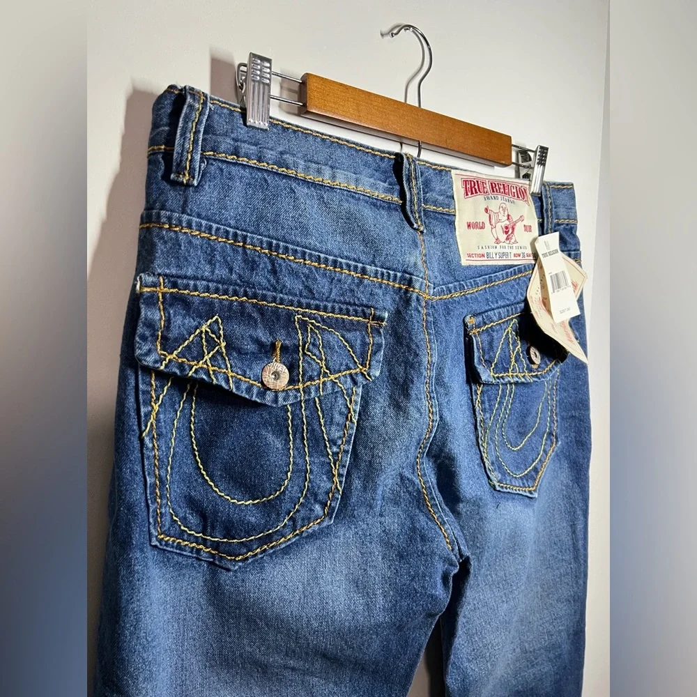 True Religion Men’s Medium Blue Straight Jeans